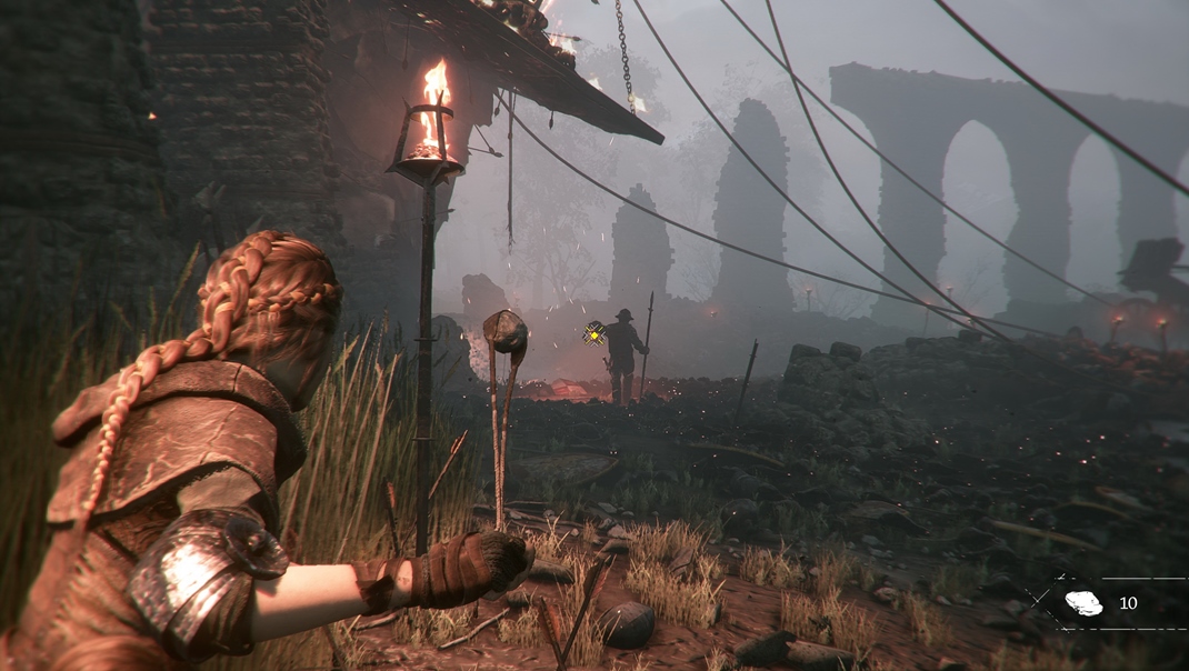 A Plague Tale: Innocence Jedna dobre mieren rana prakom do lampa a vojaka zoer krysy.