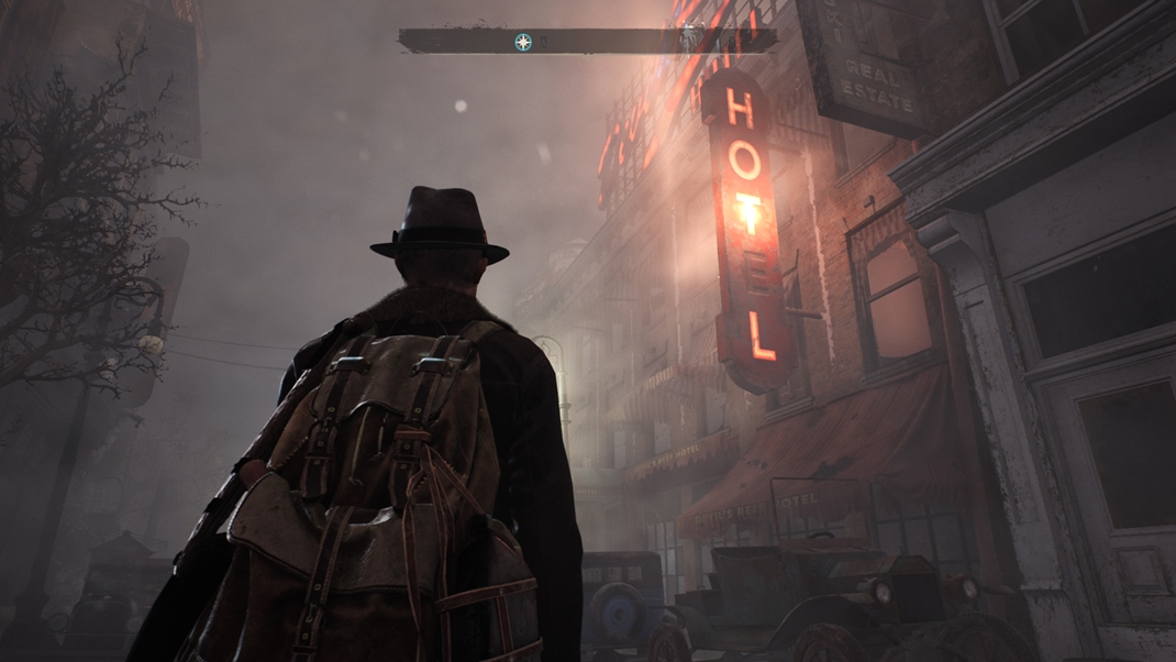 The Sinking City Vizuál mesta je pôsobivý, pochmúrny a temný.