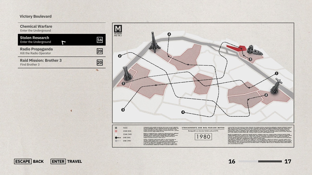 Wolfenstein: Youngblood Paríž má niekoľko lokalít, do ktorých sa budete vracať a plniť v nich rôzne misie.