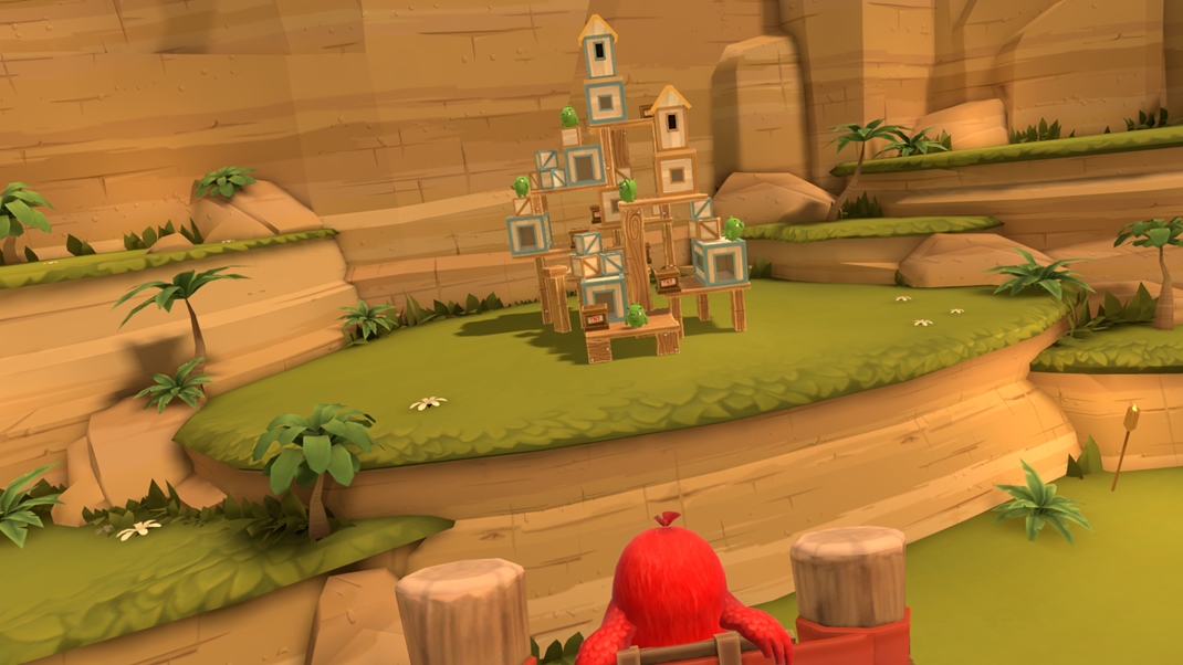 Angry Birds: Isle of Pigs (VR) Take domek ste si postavili?