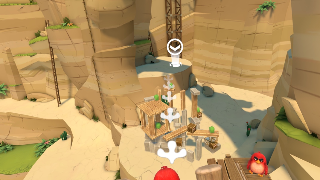 Angry Birds: Isle of Pigs (VR) Striea na stavby prasiat budete mc z rznych miest.