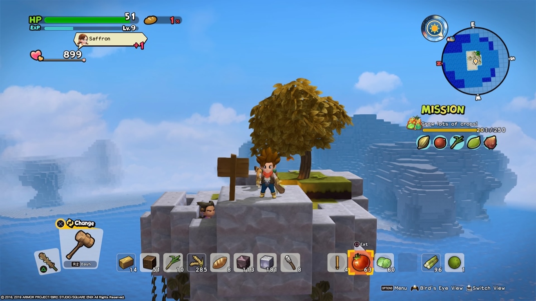 Dragon Quest Builders 2 Časom sa naučíte plachtiť a dostanete sa na nové ostrovčeky na mape.