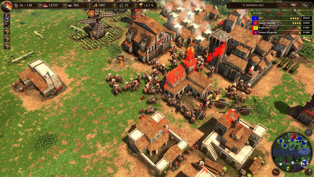 Age of Empires III: Definitive Edition Mj AI spojenec hromad armdu, ktor nevie dosta cez vodu. Ale nepriatelia na druhom brehu s tie neschopn.