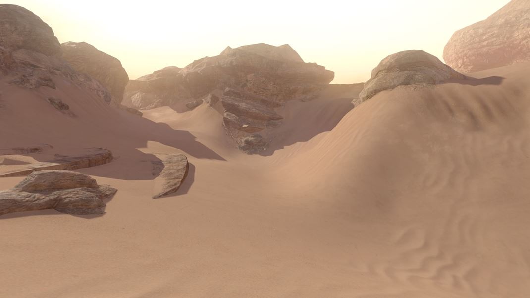 Amnesia: Rebirth Obrovská škoda, že občasné návštevy púšte sú len príjemnou prechádzkou.