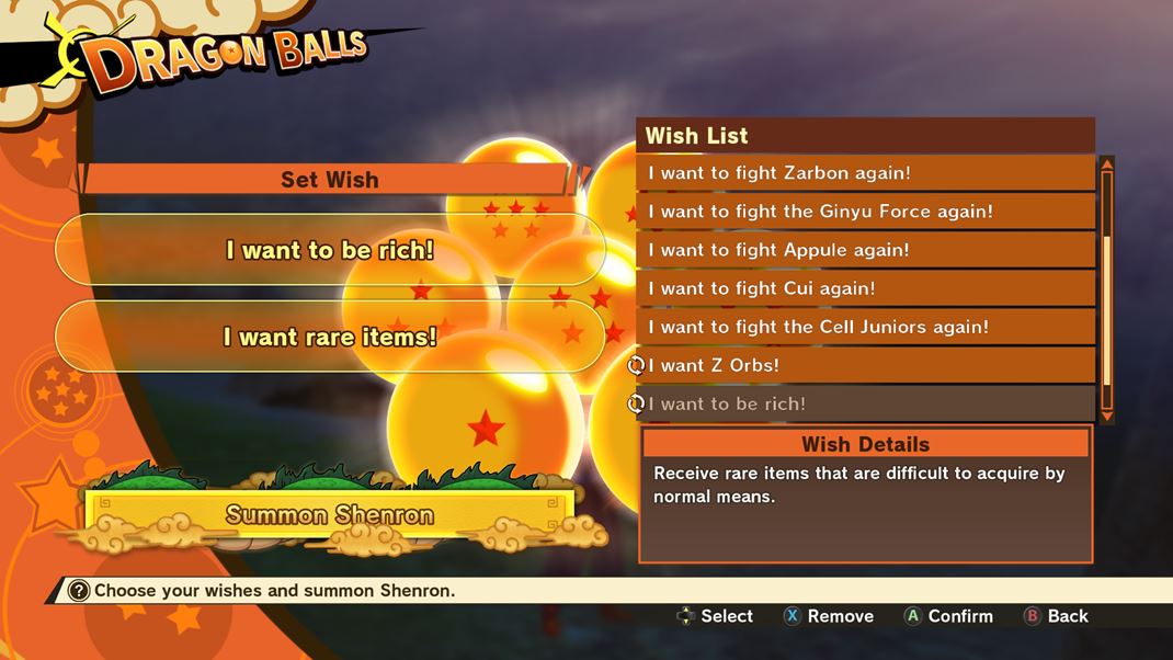 Dragon Ball Z: Kakarot Ak vyzbierate všetky Dragon Bally, môžete si splniť priania.