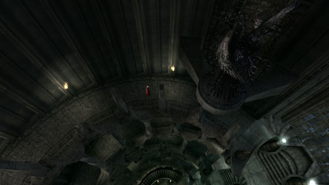 Devil May Cry 3: Special Edition Vďaka kamere vyzerá prostredie úžasne, no navigácia v ňom už je horšia.