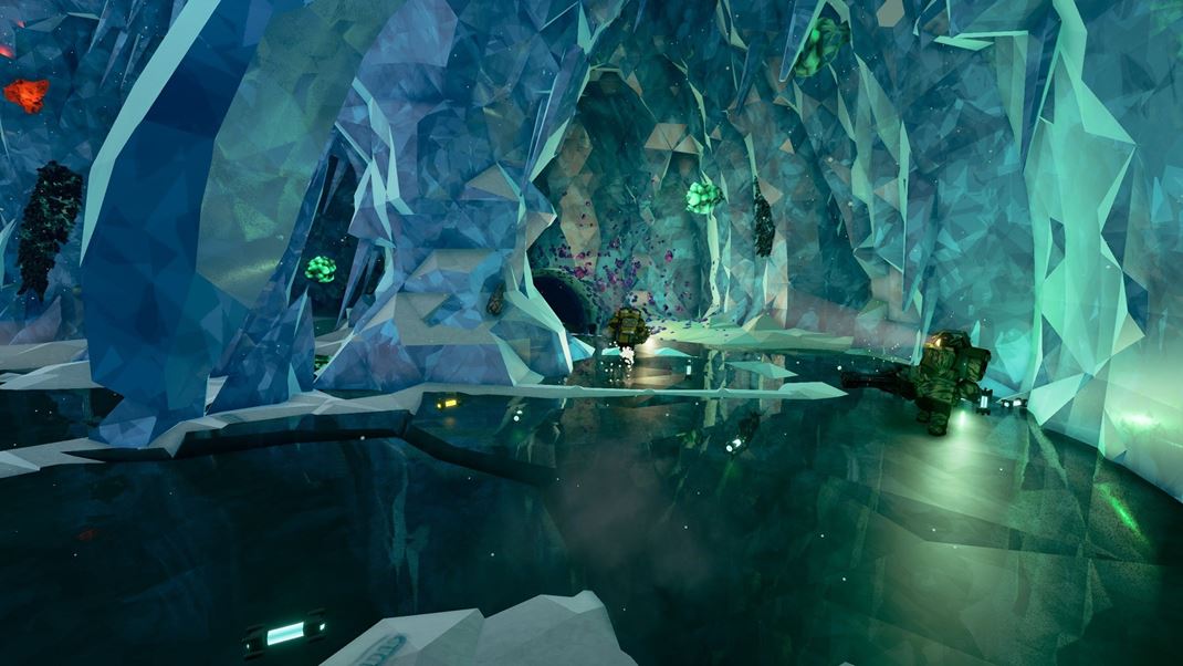 Deep Rock Galactic Ľadové jaskyňe sú jedny z najkrajších miest, ktoré v hre preskúmate