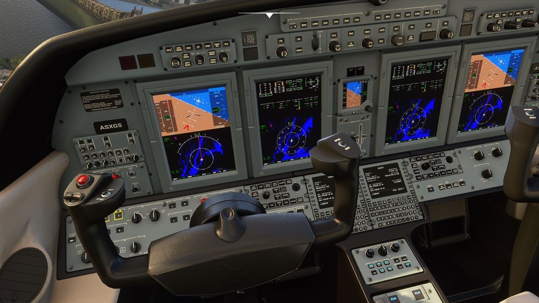 Microsoft Flight Simulator Interiéry nie sú top, ale ani neurazia a zďaleka nie všetky gombíky môžete používať.