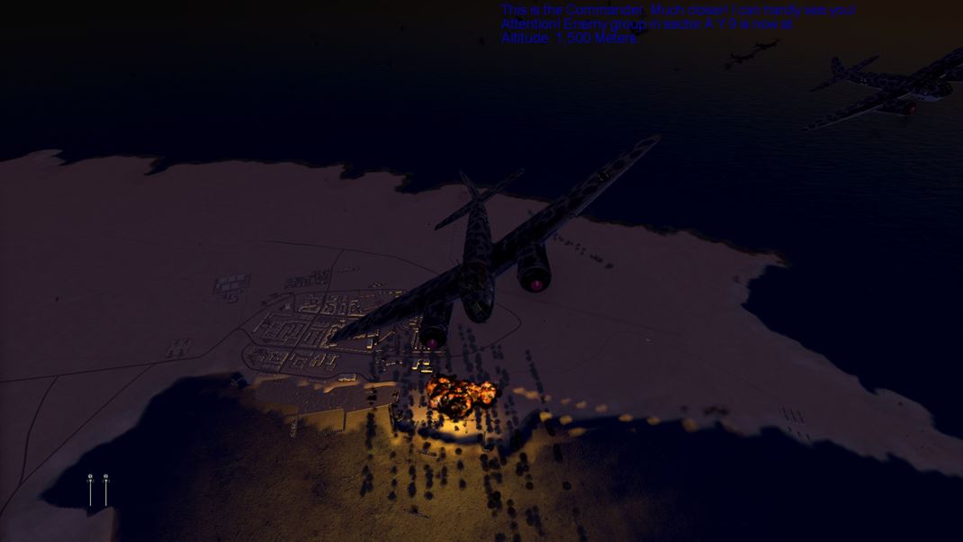 IL-2 Sturmovik: Desert Wings - Tobruk Bombardovanie v noci odhauje pekn sveteln efekty