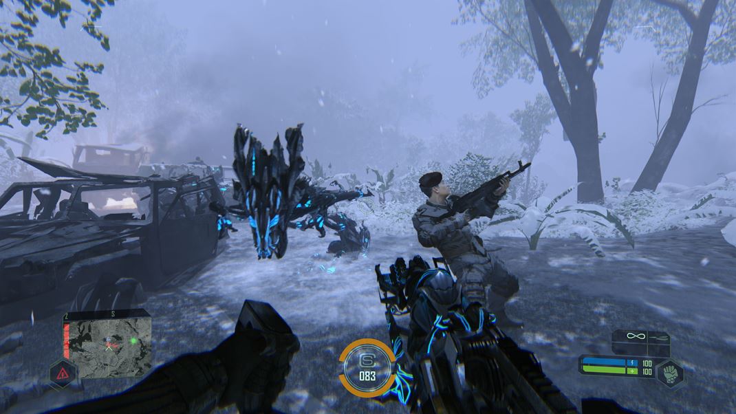 Crysis Remastered (PC) Zima zmení vizuál ostrova.