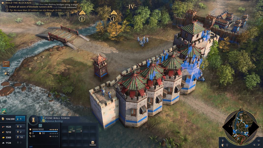 Age Of Empires IV Cez tieto múry s vežami nepriateľ len tak ľahko neprejde.