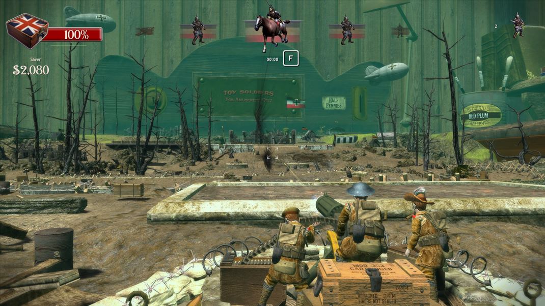 Toy Soldiers HD Jednotlivé veže môžete aj sami ovládať