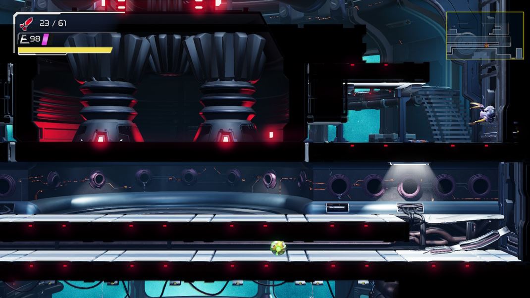 Metroid Dread Vďaka morphball forme sa dokážete dostať na skryté miesta