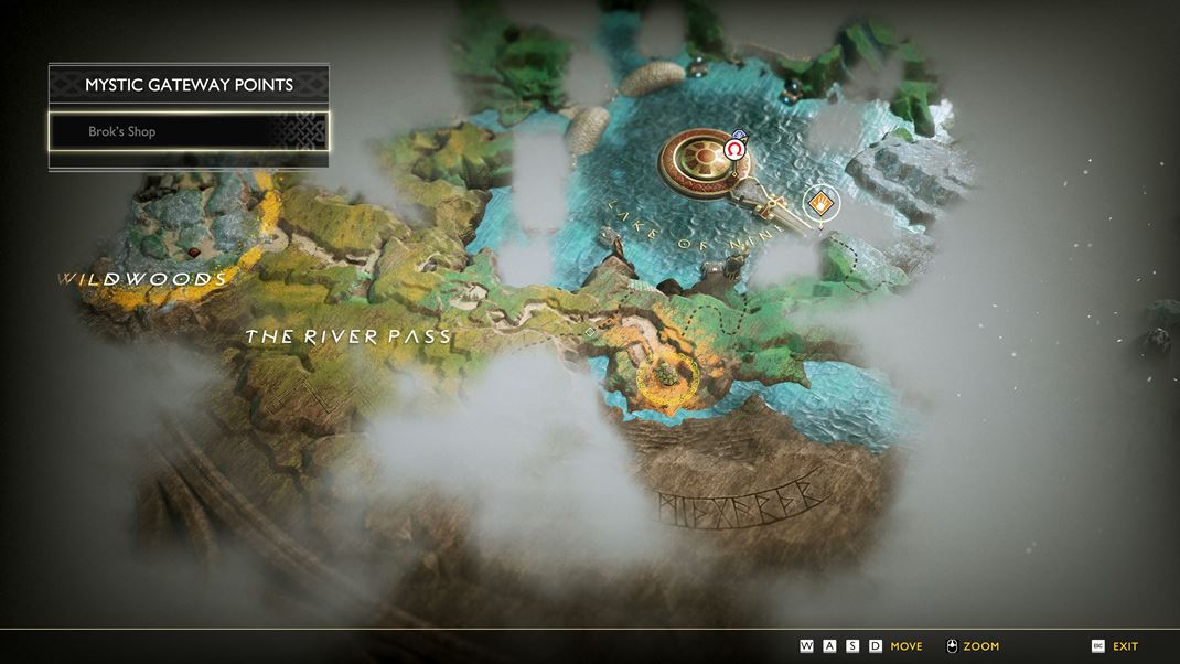 God of War (PC) Mapy hry ponúknu rozsiahle územia, aj keď prejdete v nich vždy len úzku ohraničenú cestu.