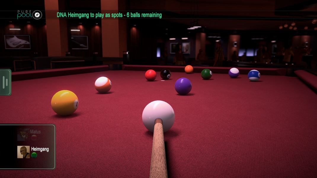 Pure Pool Hrať môžete online, alebo aj proti DNA jednotlivých hráčov