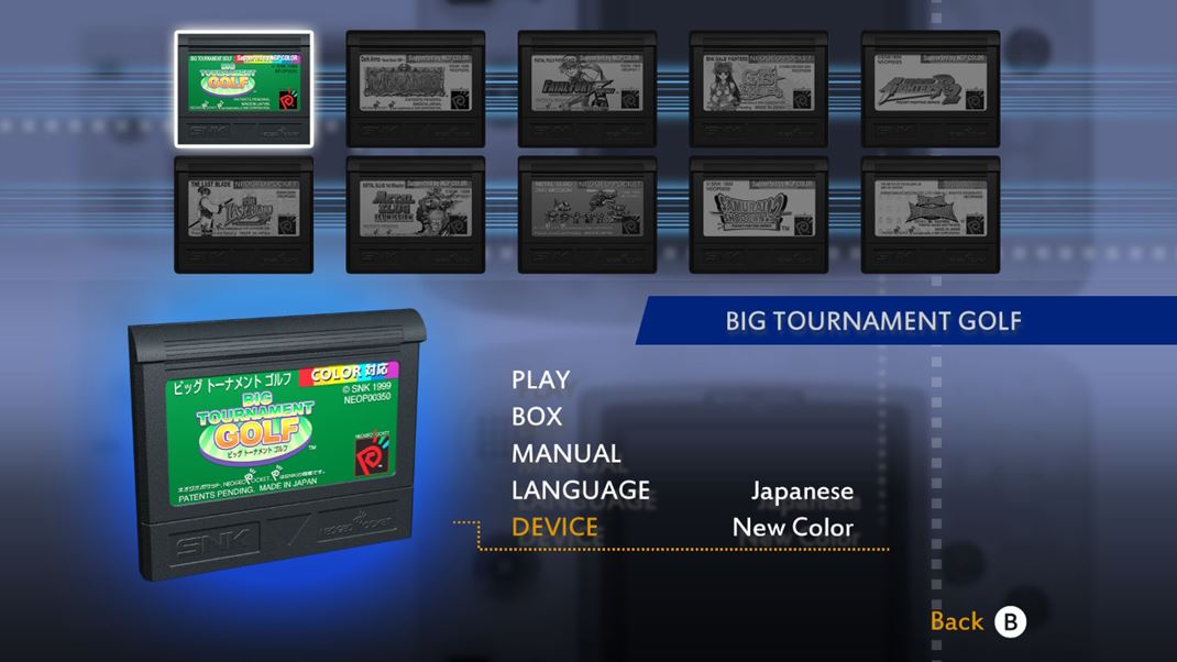 Neo Geo Pocket Color Selection Vol. 1 Ak chcete, mete si hry zahra v pvodnch japonskch verzich
