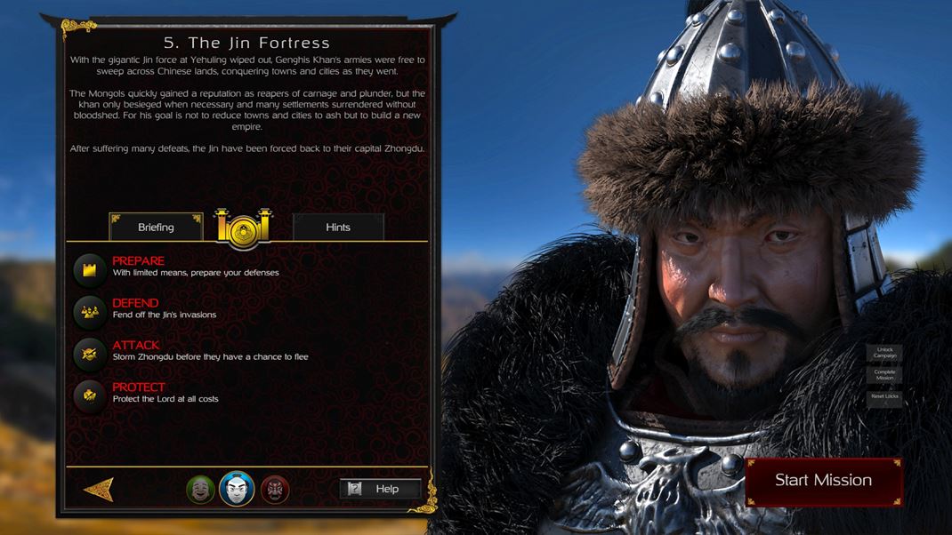 Stronghold: Warlords Mongolská kampaň mapuje výpravy Džingischána.