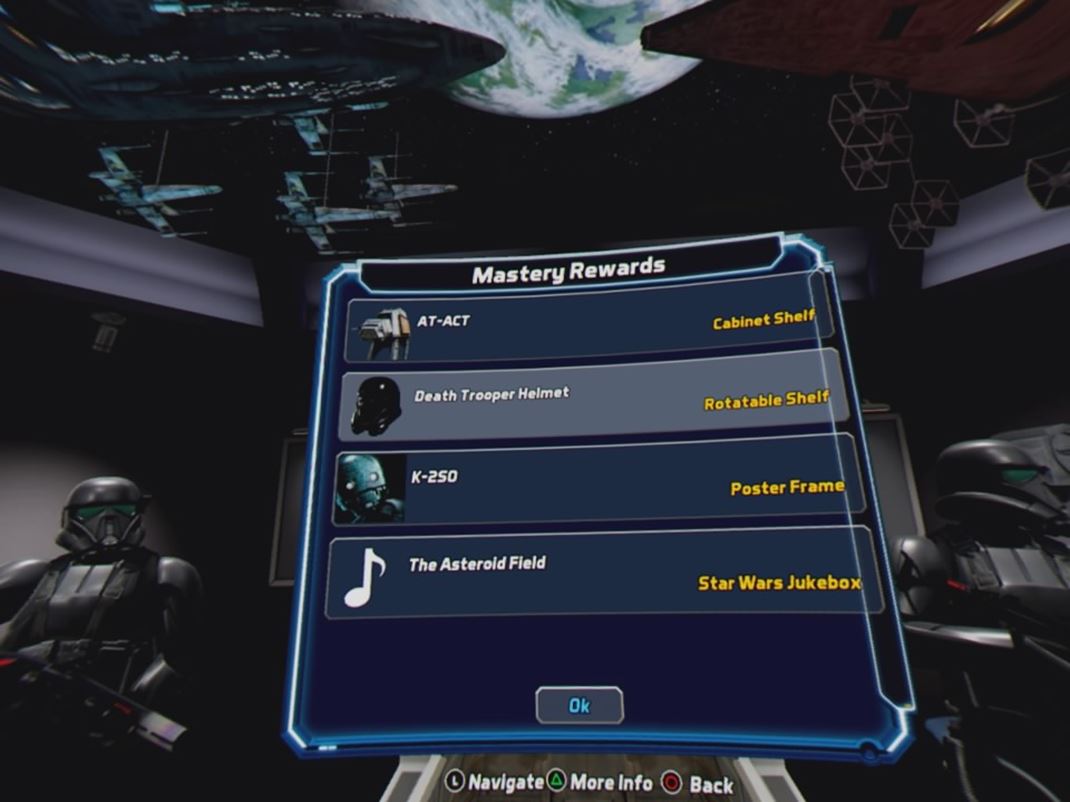 Star Wars Pinball VR Postupne si hranm odomykte rzne bonusy