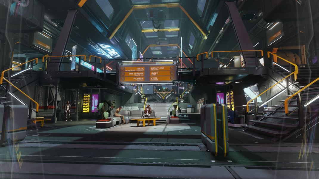 Elite: Dangerous - Odyssey Aj keď to tak nevyzerá, stanice sú malé.