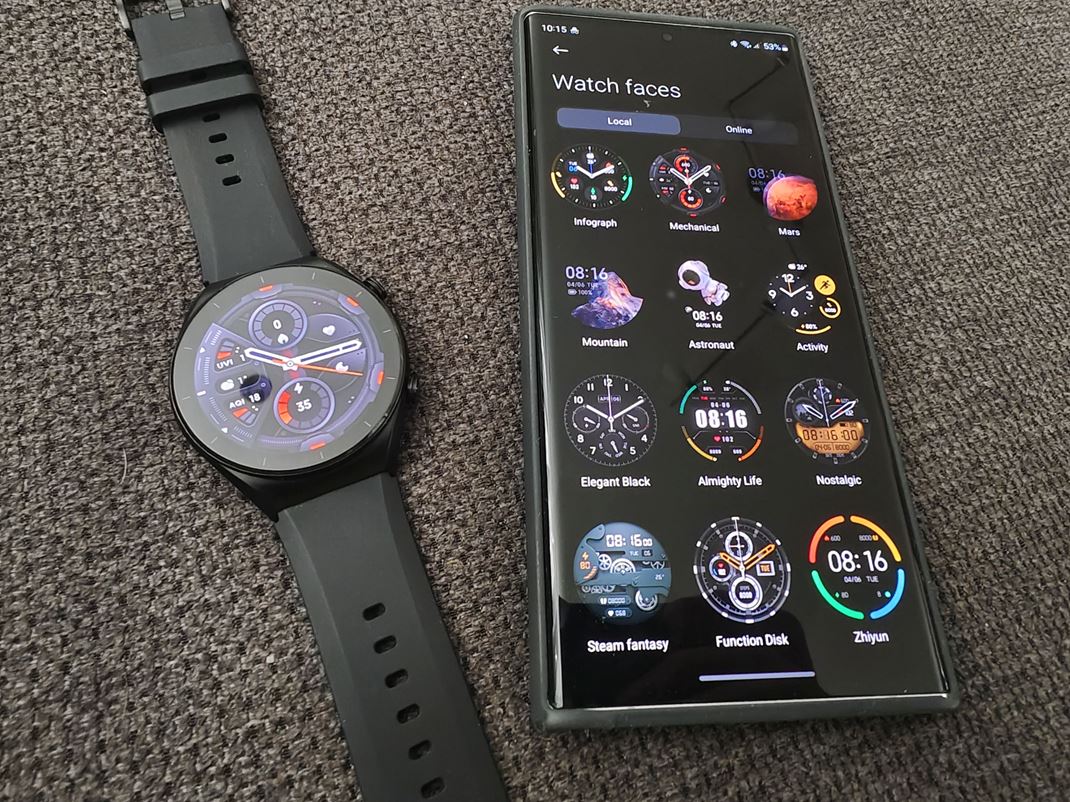 Xiaomi Watch S1 Číselníkov je dostatok a vyberiete si.
