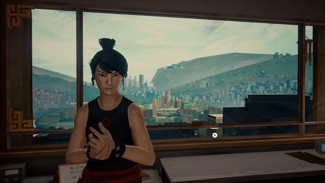 Sifu Pohľad z okna na mesto vás čaká pred každou misiou.