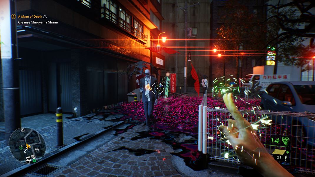 Ghostwire: Tokyo Boje sú po hernej stránke veľmi dobre vyriešené.