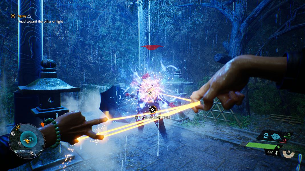 Ghostwire: Tokyo Vytrhávanie jadra duchov je pekné osvieženie bojov, nakoniec zrejme podľa toho má hra aj názov.
