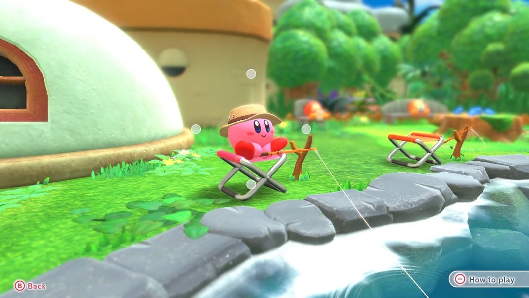 Kirby and the Forgotten Land Rybárčenie nesmie chýbať