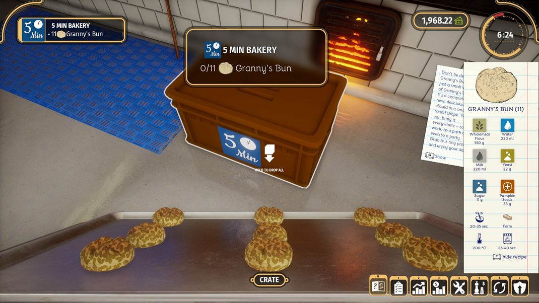 Bakery Simulator Už len zabaliť kajzerky a misia splnená.