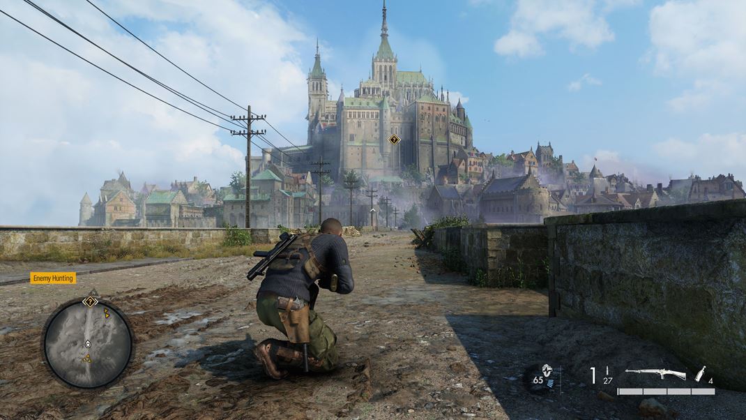 Sniper Elite 5 Užijete si rozľahlé a pôsobivé mapy.