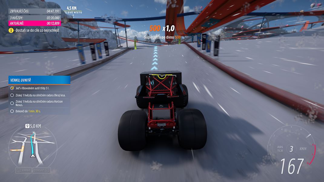 Forza Horizon 5: Hot Wheels Jedno prostredie má rôzne podnebné pásma
