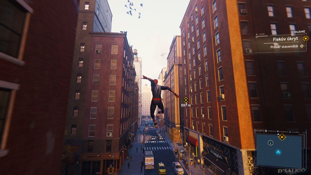 Marvel's Spider-man Remastered (PC) Presun mestom je pekný relax, aj keď časom už stereotyp.