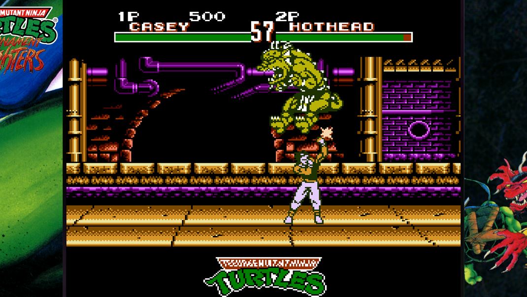 Teenage Mutant Ninja Turtles: The Cowabunga Collection Porovnanie: Tournament Fighters na NES