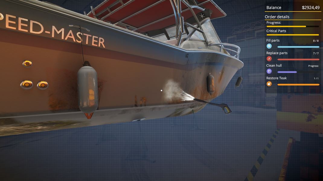 Yacht Mechanic Simulator Opakujúce sa činnosti úplne zabili zábavu a hrateľnosť.