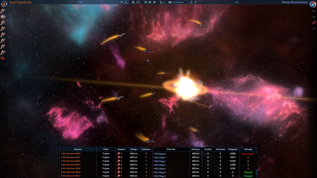 Galactic Civilizations IV: Supernova Boje mete sledova z rznych pohadov kamery.