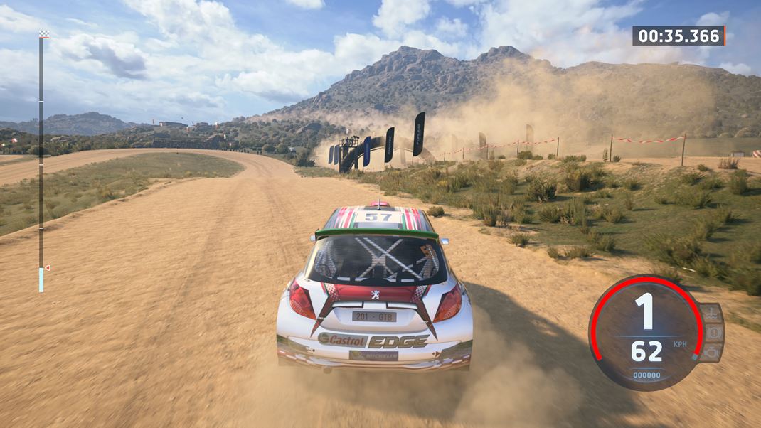 EA Sports WRC Vylepen prachov stopy s pardne (Sardnia).