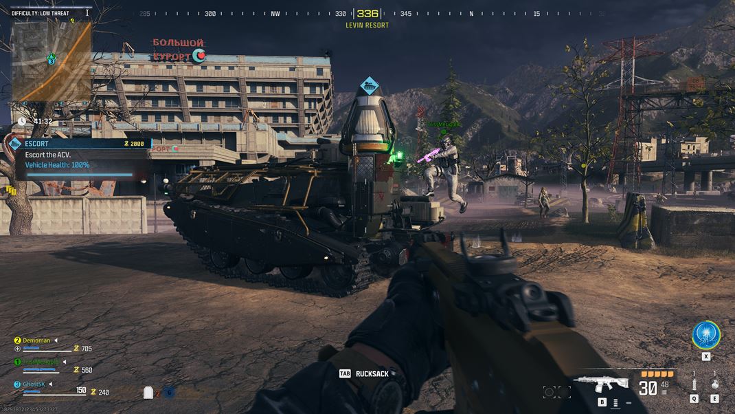 Call of Duty: Modern Warfare III Cez zombie svet budete napríklad sprevádzať vozidlo.