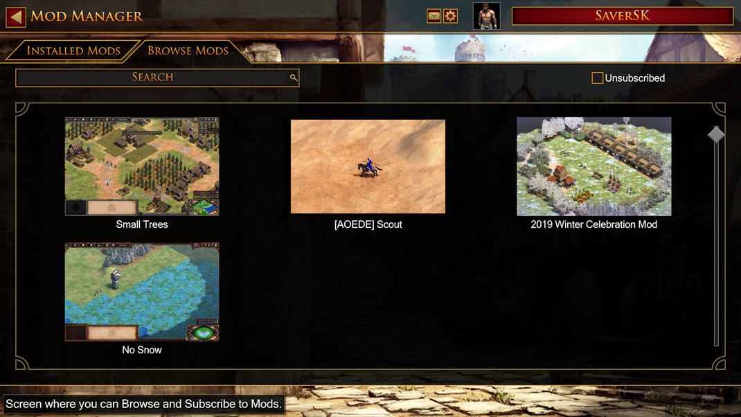 Age of Empires II Deluxe Definitive Edition - Xbox Aj v Xbox verzii sú zapracované mody, zatiaľ je ich niekoľko.