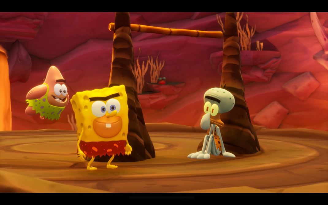 SpongeBob SquarePants: The Cosmic Shake Praveká špongia sa dokonca s kamarátmi dorozumieva iba podivnými anglickými pazvukmi 