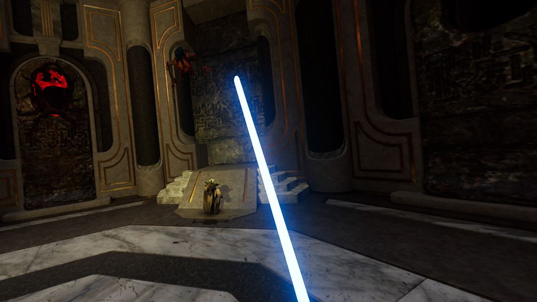 Star Wars: Tales from the Galaxy's Edge - Enhanced Edition Na pár chvíľ do rúk dostanete aj svetelný meč