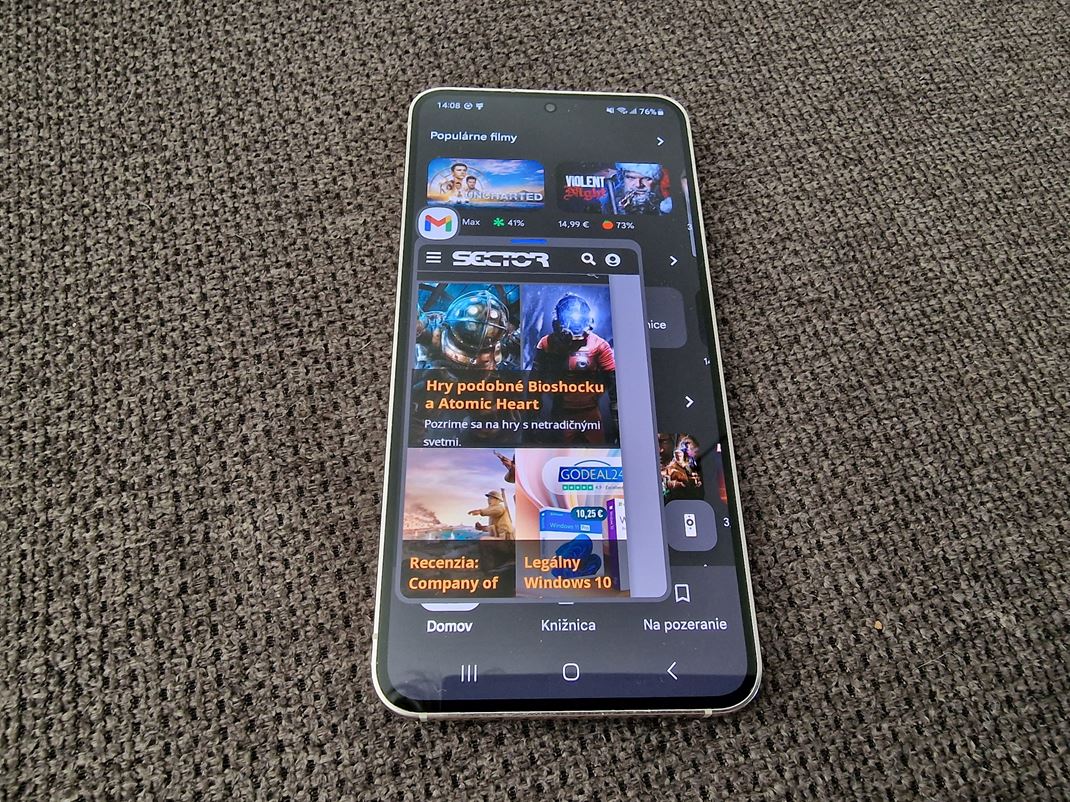Samsung Galaxy S23 OneUI dokáže nielen rozdeľovať obrazovku, ale aj upravovať veľkosť okien, ak by ste potrebovali.