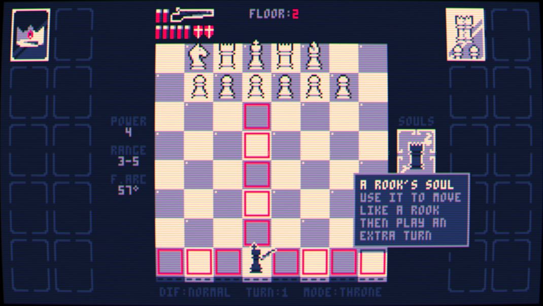 Shotgun King: The Final Checkmate Po zabit uritch figrok viete vyui ich pohyb v hre.