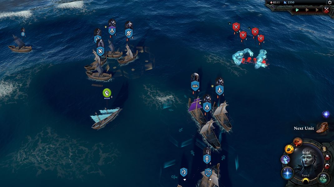 Age of Wonders 4 Bojuje sa aj na vode.