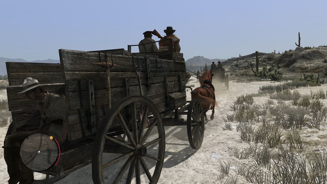 Red Dead Redemption & Undead Nightmare (PC) Dleitou sasou je presun na kooch a vozoch.