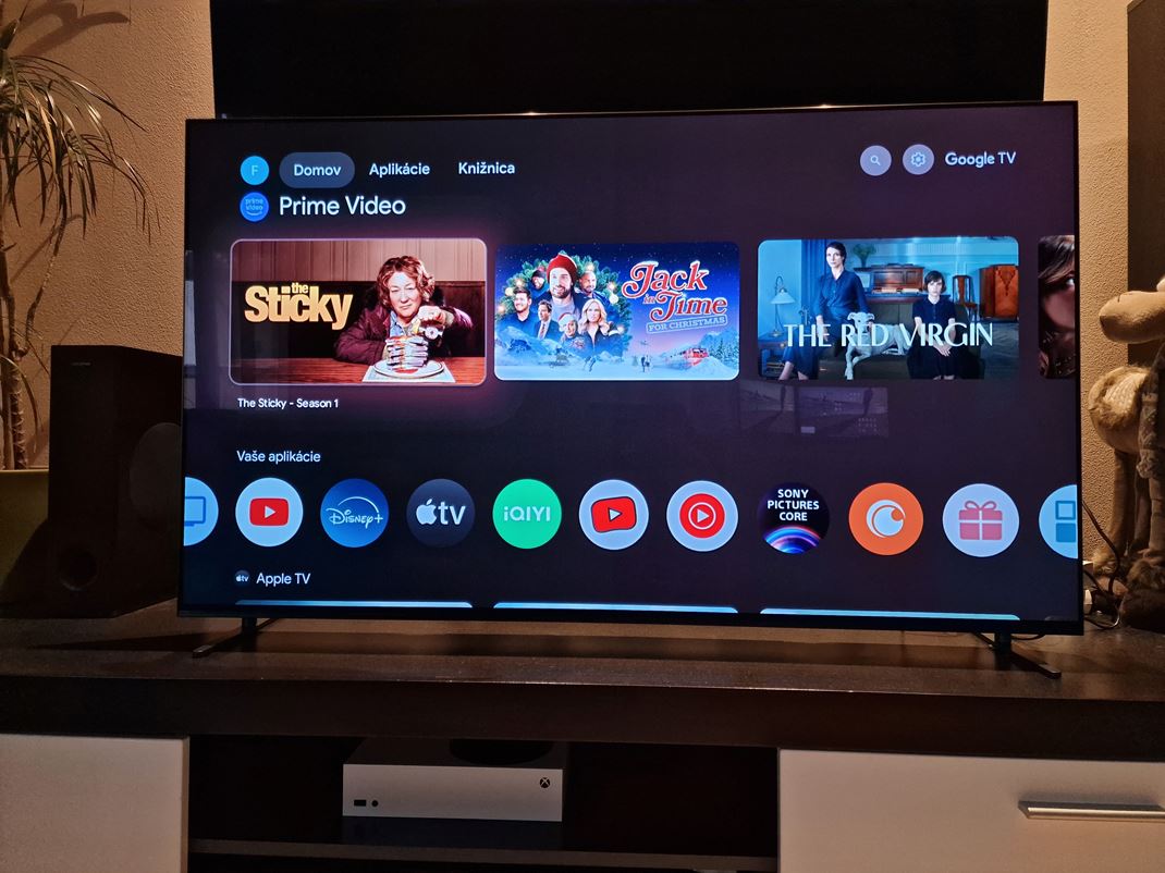 Bravia 8 OLED TV Nechba Google TV s plnou ponukou aplikci.