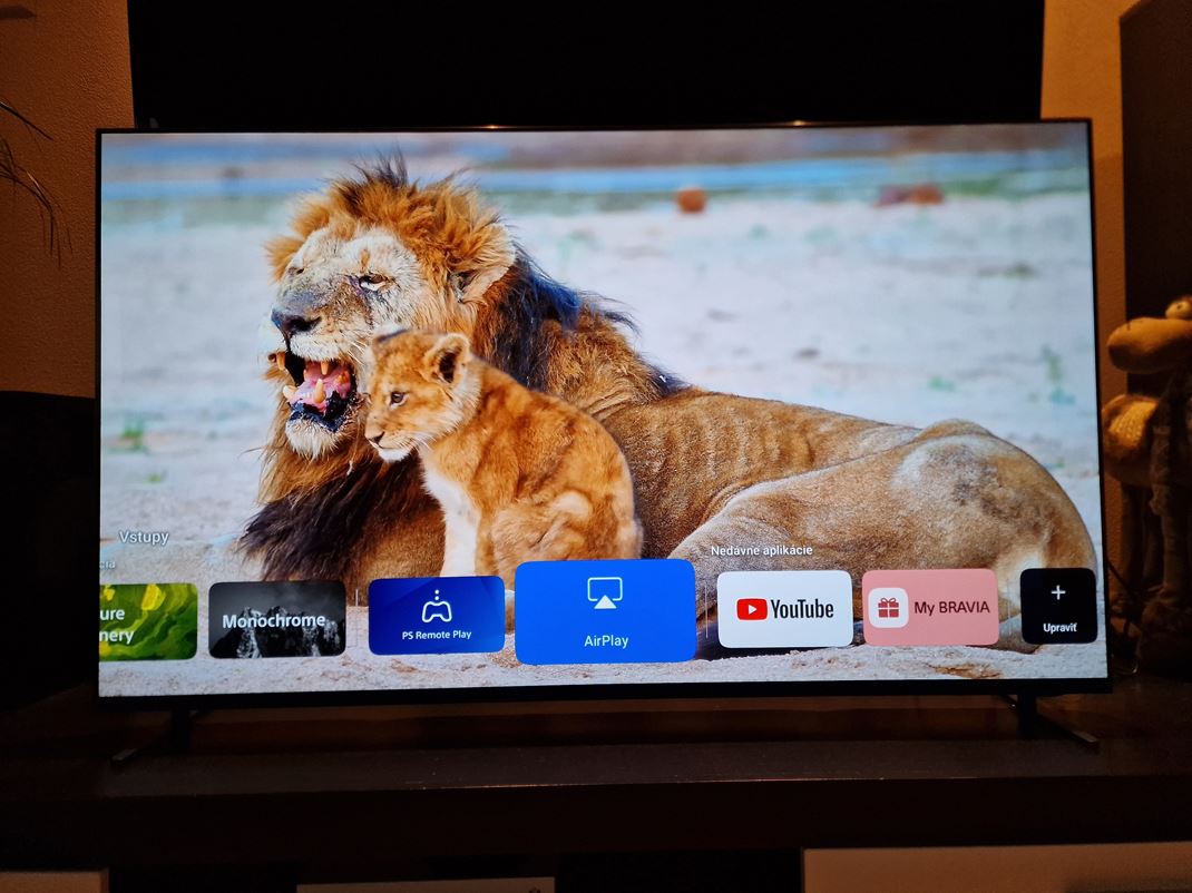 Bravia 8 OLED TV Sony m zapracovan aj vlastn aplikcie a rchle prstupy.