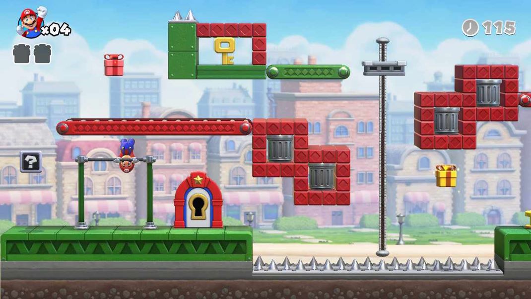 Mario vs. Donkey Kong Hra zana jednoducho a postupne prina nov prvky