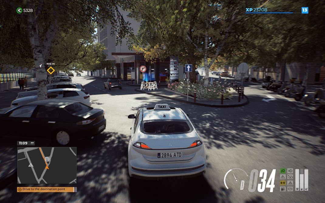 Taxi Life: ACity Driving Simulator Steam Deck: Za dodriavanie dopravnch predpisov dostanete bonusov sksenosti.