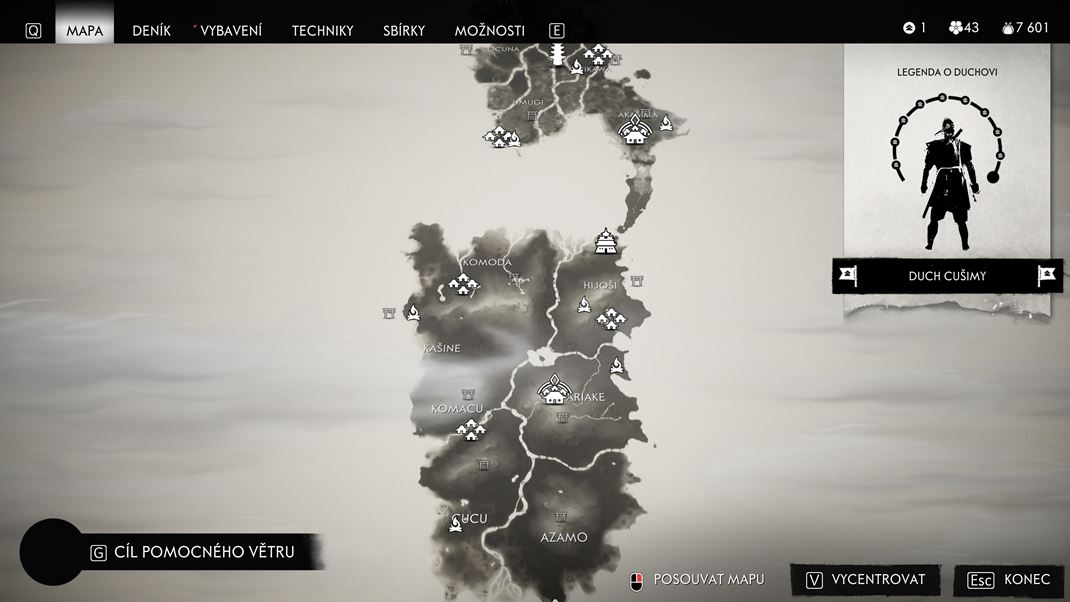 Ghost of Tsushima Director's Cut (PC) Mapa je dostatone rozsiahla a cel ju mete oslobodi od nadvldy Mongolov.
