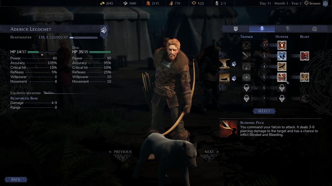 Crown Wars: The Black Prince Pn eliem je sympatick trieda bojovnkov. Samozrejmosou je zvyovanie levelu a nov schopnosti.